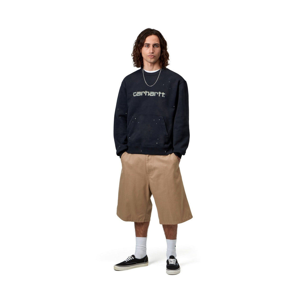 Carhartt WIP Brader Short Leather, Rinsed