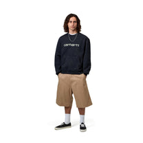 Carhartt WIP Brader Short Leather, Rinsed