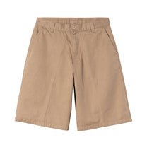 Carhartt WIP Brader Short Leather, Rinsed