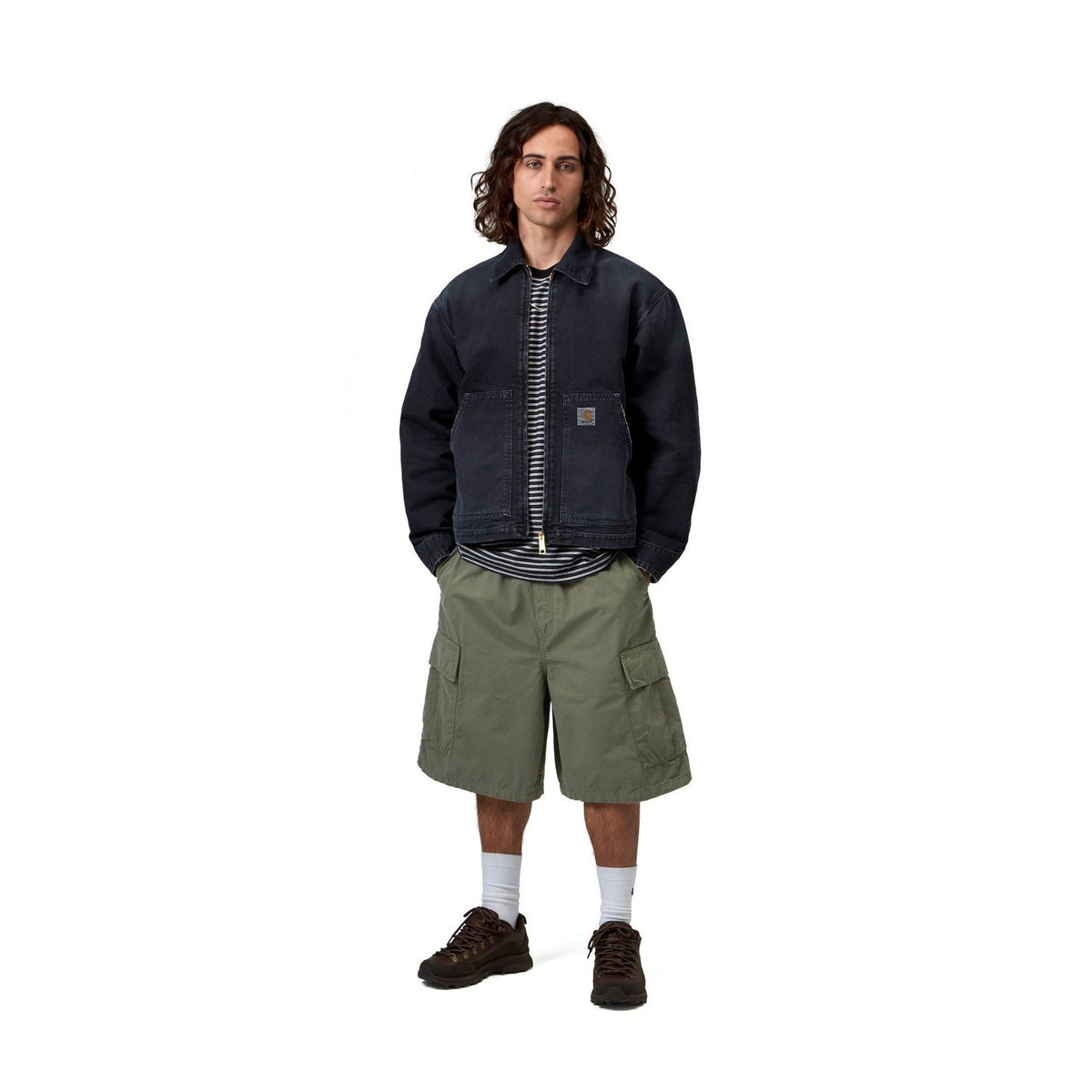Carhartt WIP Mandler Cargo Short Leaf, Garment dyed