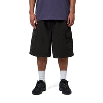 Carhartt WIP Mandler Cargo Short Black, Garment dyed