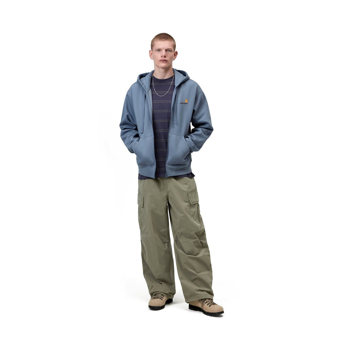 Carhartt WIP Mandler Cargo Pant Leaf, Garment dyed