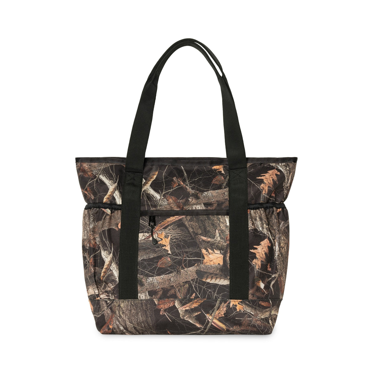 Carhartt WIP Clapton Tote Bag Camo Feather Tree, Black