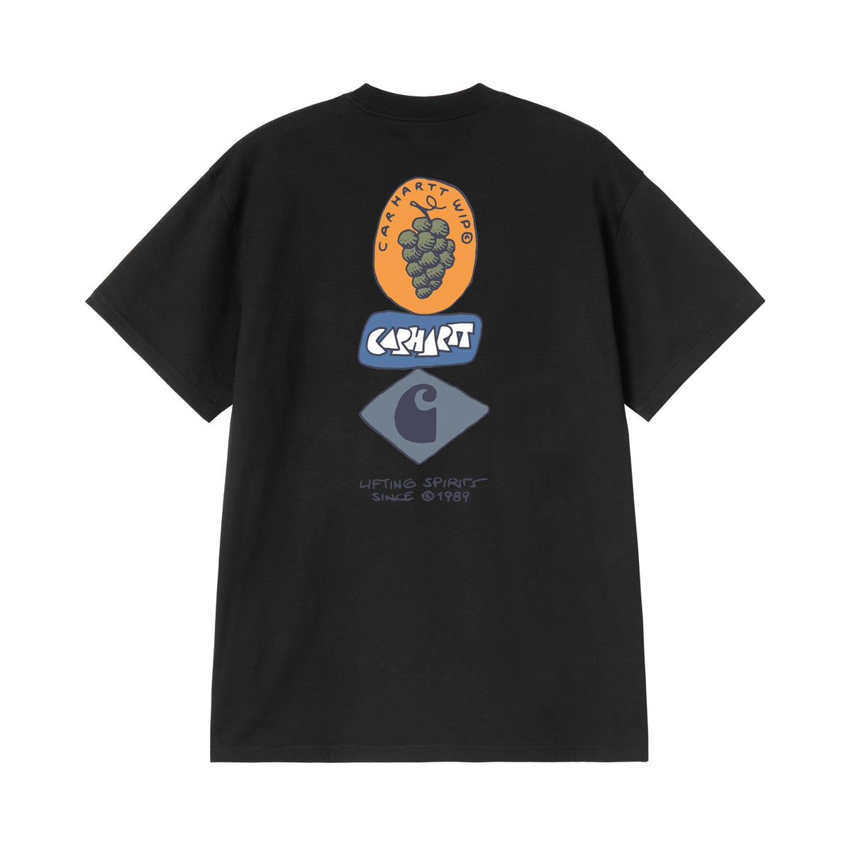 Carhartt WIP S/S Stacked Grapes T-Shirt Black