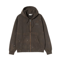Carhartt WIP Hooded Painter Jacket Tobacco, Destroy wash, splatter