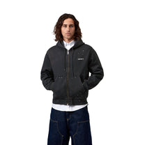 Carhartt WIP Hooded Painter Jacket Black, Destroy wash, splatter