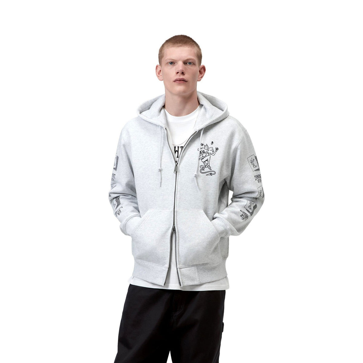 Carhartt WIP Hooded Playing Cards Jacket Ash Heather