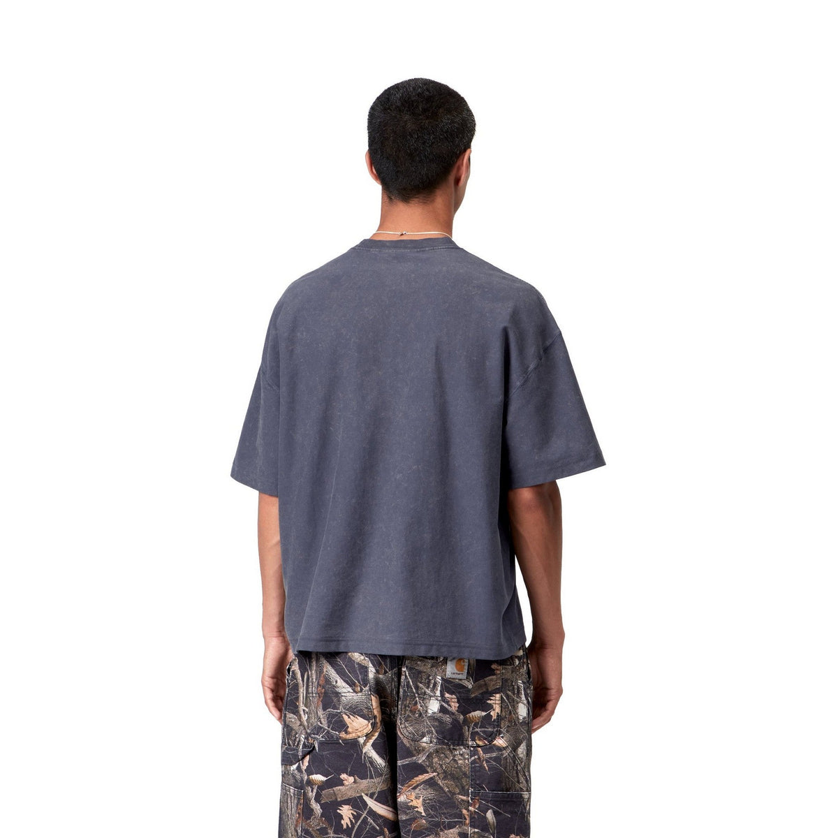 Carhartt WIP S/S Lambert T-Shirt Dark Navy, Moon wash