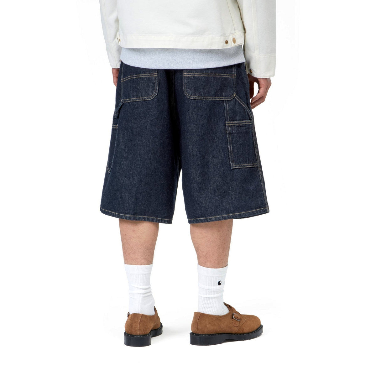 Carhartt WIP OG Single Knee Short Blue, Rinsed