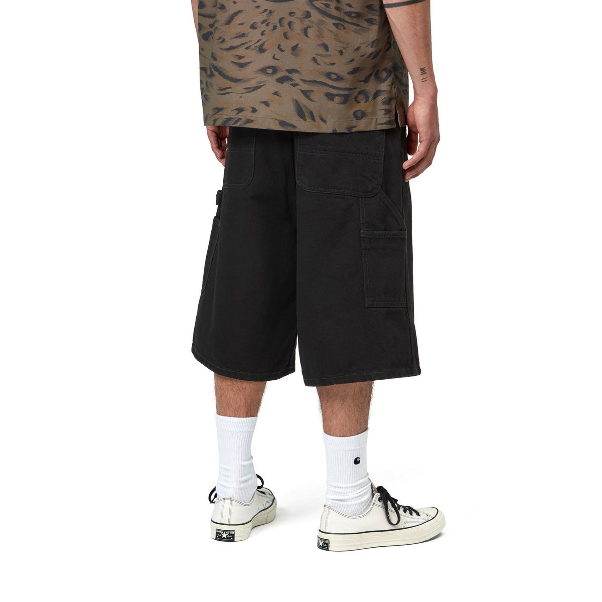 Carhartt WIP OG Single Knee Short Black, Rinsed