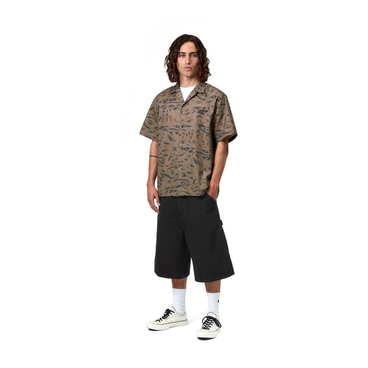 Carhartt WIP OG Single Knee Short Black, Rinsed