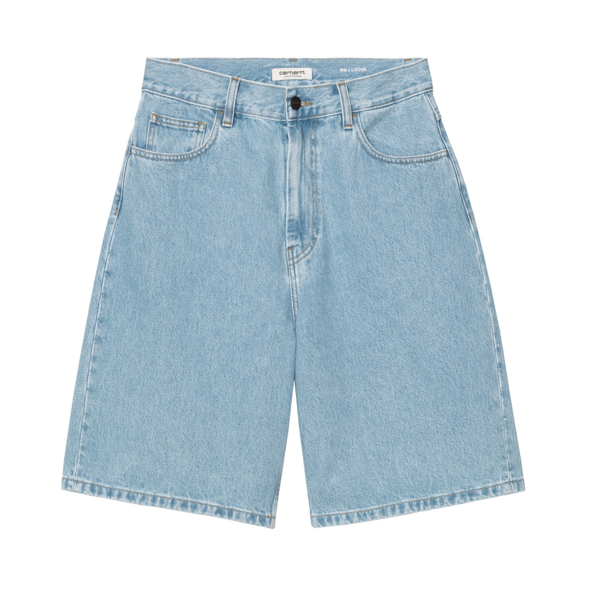 Carhartt WIP Women's Brandon Short Blue, Stone bleached