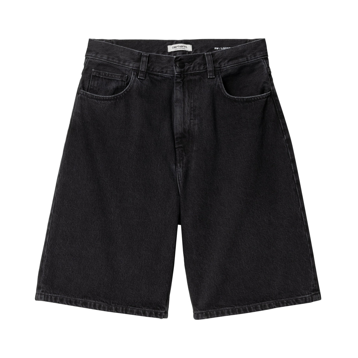 Carhartt WIP Women's Brandon Short Black, Stone washed