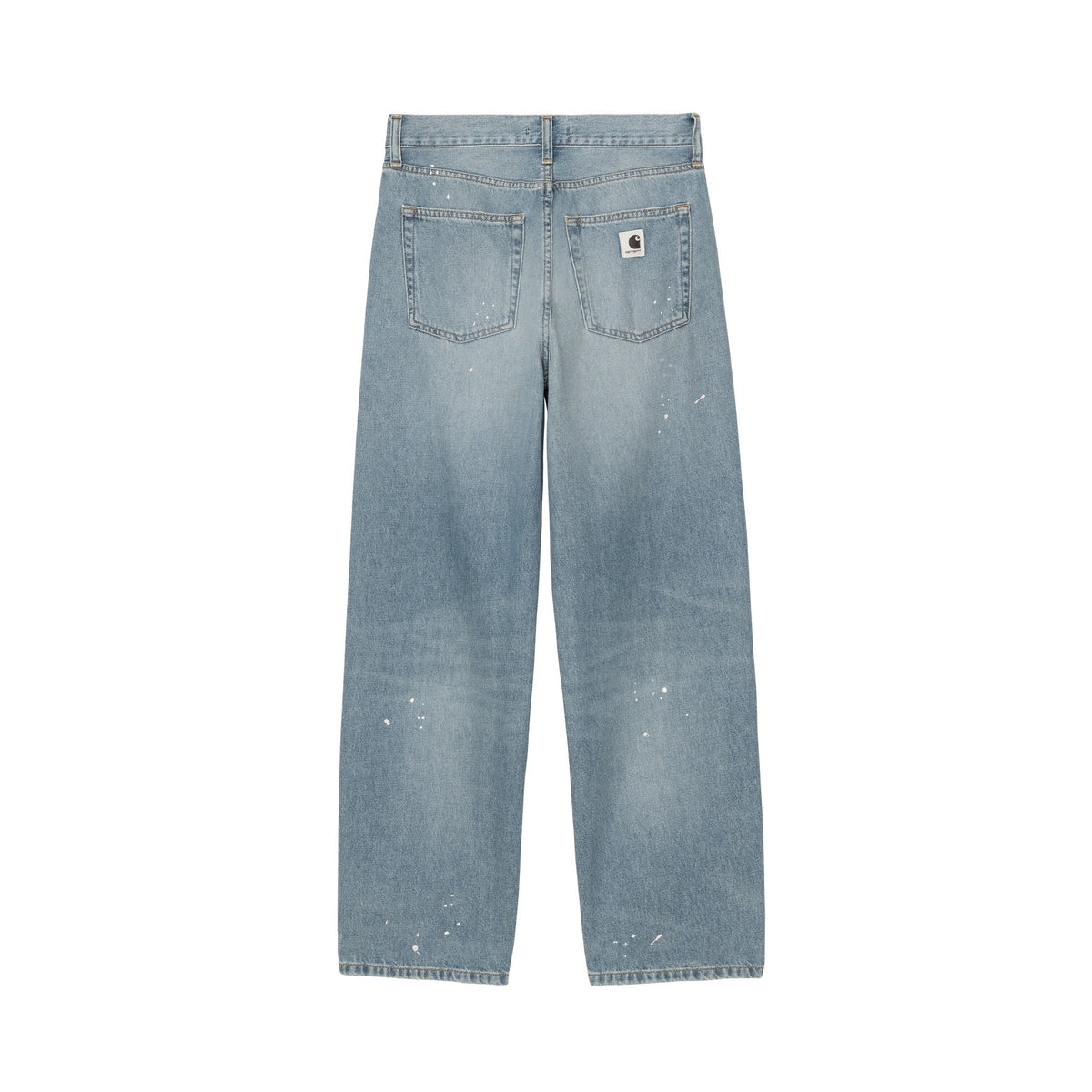 Carhartt WIP Women's Arin Pant Blue, Destroy wash, splatter