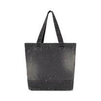 Carhartt WIP Denim Tote Black, Destroy wash, splatter