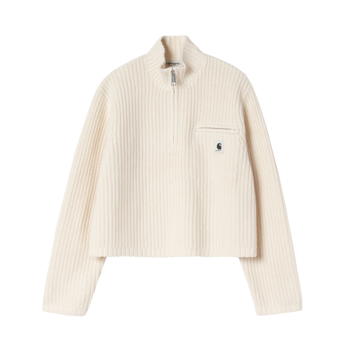 Carhartt WIP Women's Detroit Half Zip Sweater Natural