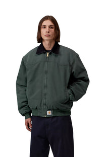 Carhartt WIP OG Santa Fe Jacket Raven / Black, Stone canvas