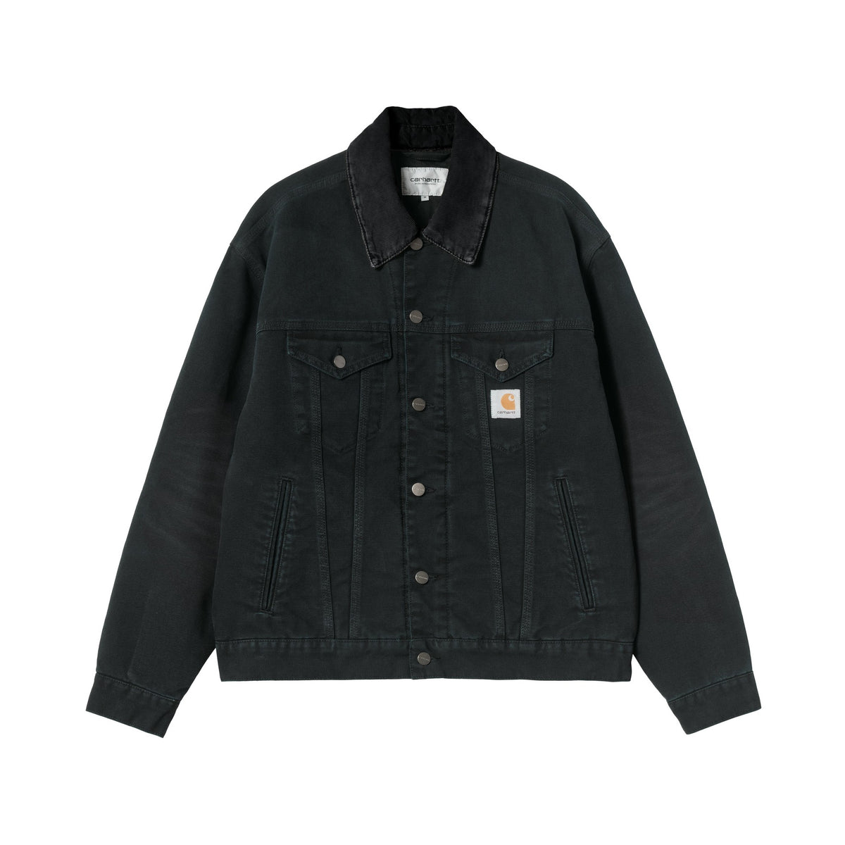 Carhartt WIP OG Trucker Jacket Black / Black, Stone canvas