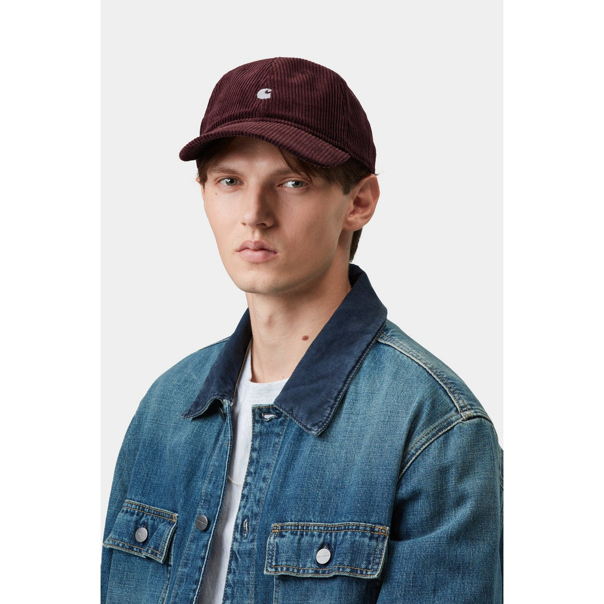 Carhartt WIP Harlem Cap Amarone / White