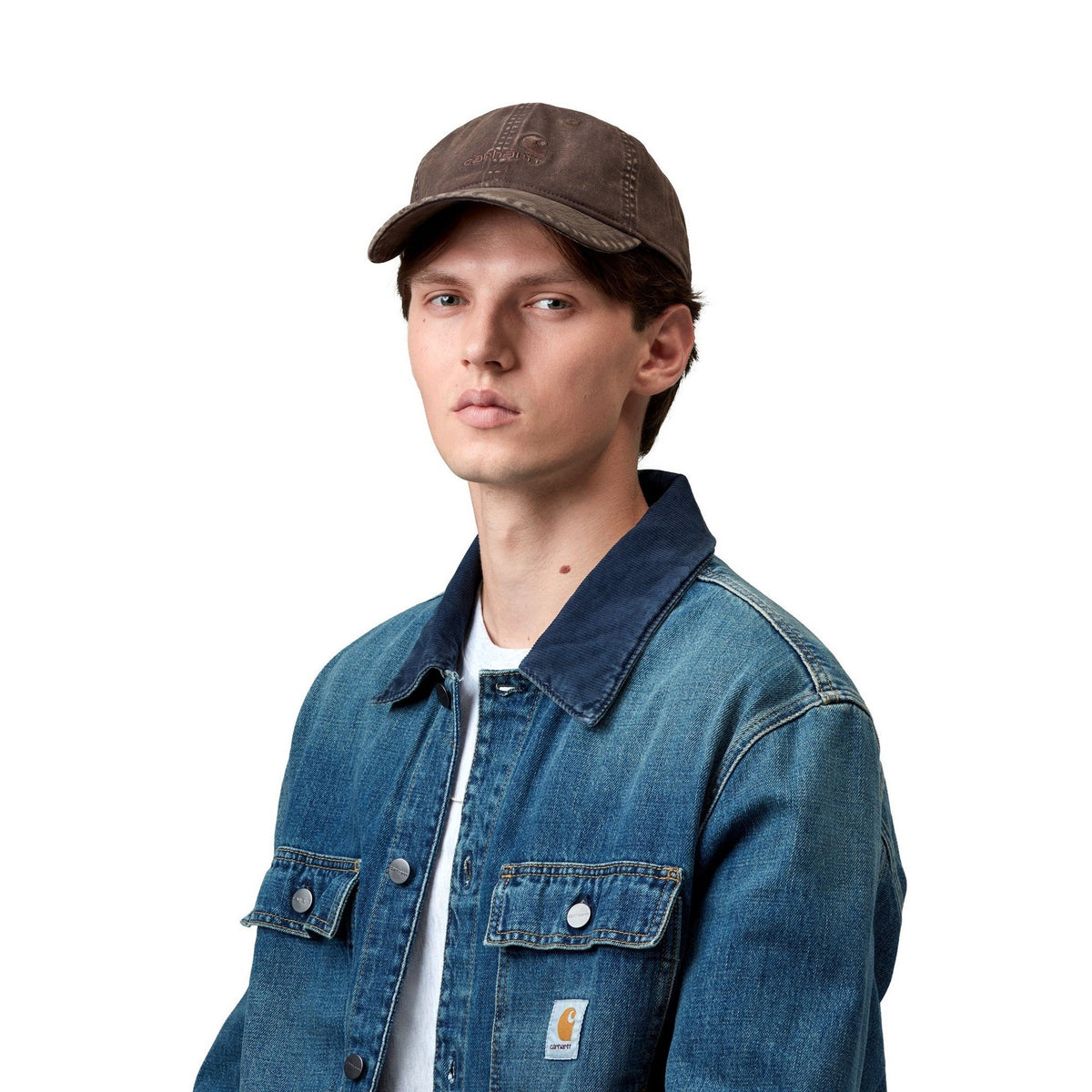 Carhartt WIP Lambert Cap Tobacco, Moon wash