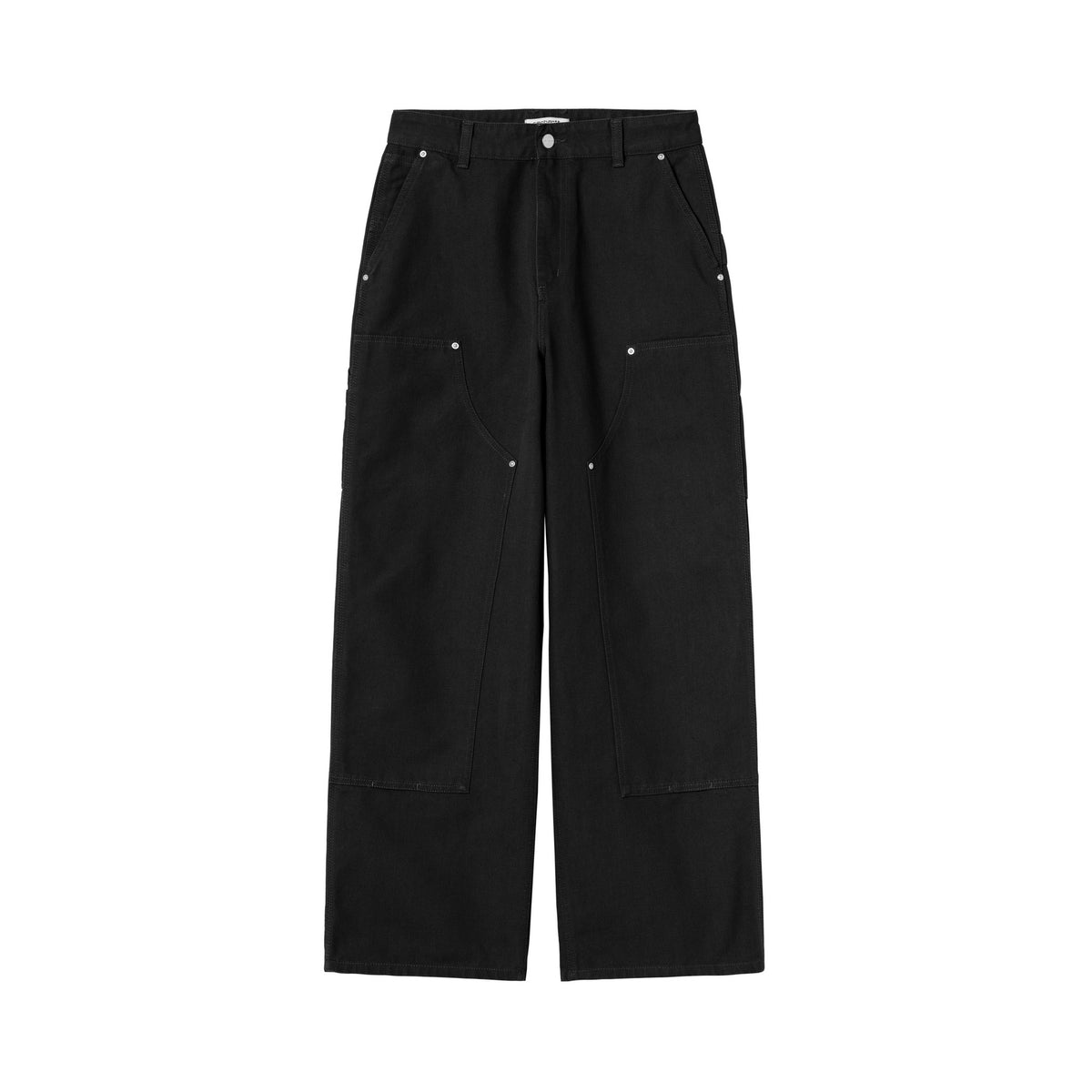 Carhartt WIP Women's June Double Knee Pant Black, Rinsed