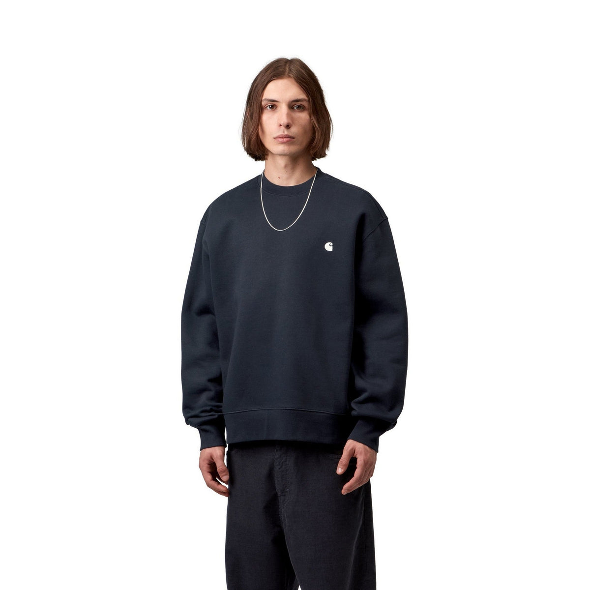 Carhartt WIP Mack Sweatshirt Dark Navy / Wax