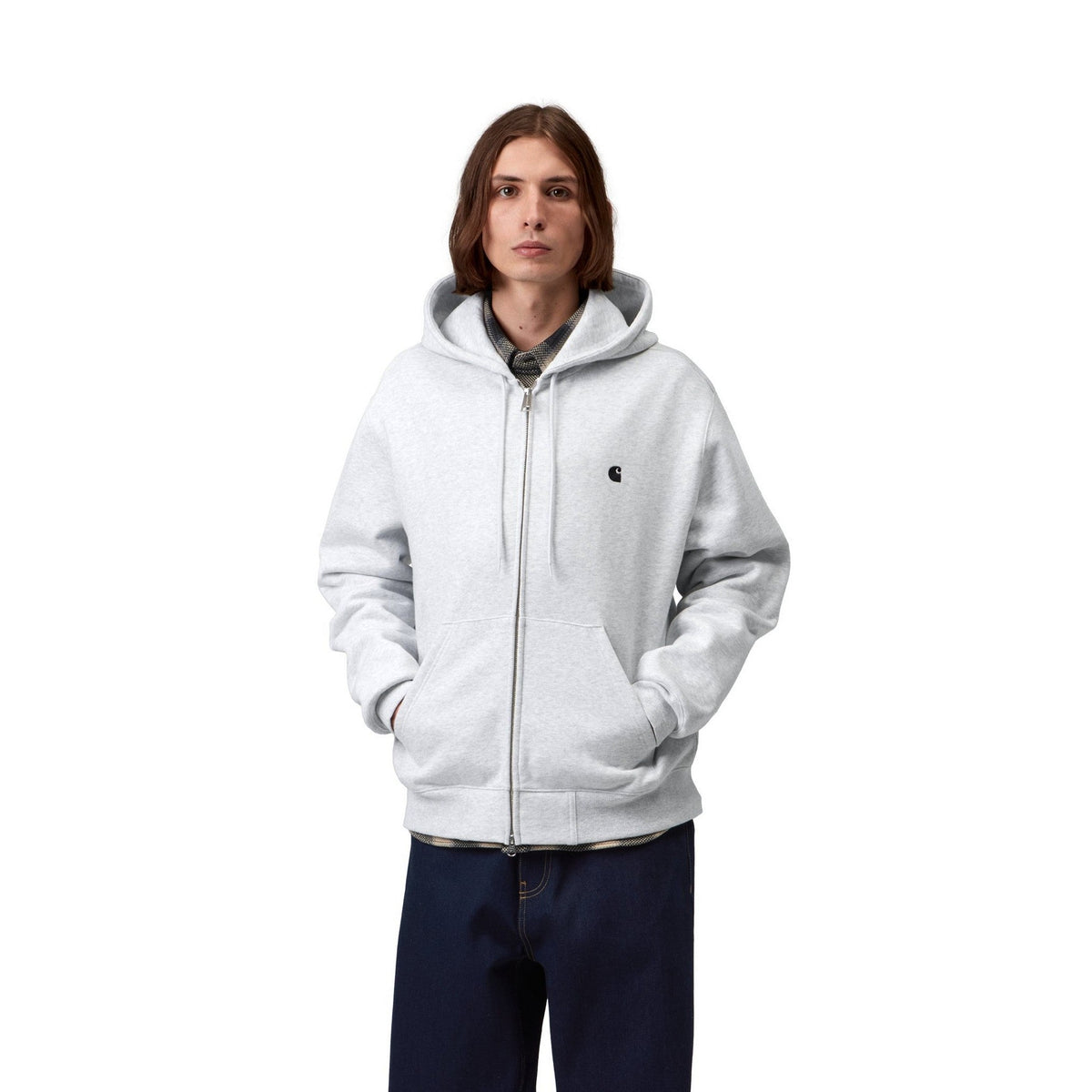 Carhartt WIP Hooded Mack Jacket Ash Heather / Black