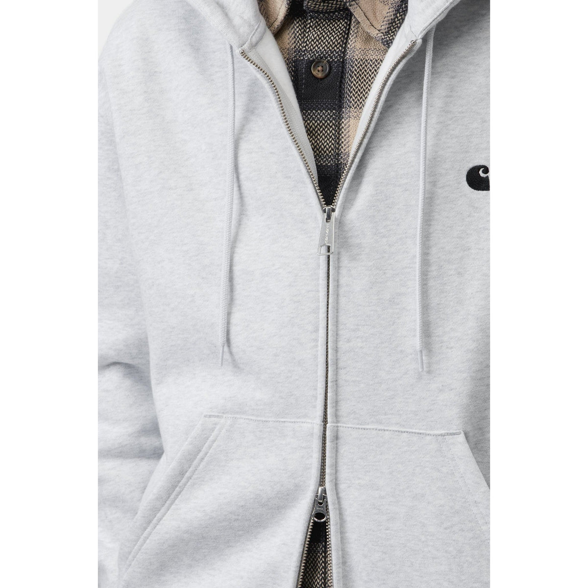 Carhartt WIP Hooded Mack Jacket Ash Heather / Black