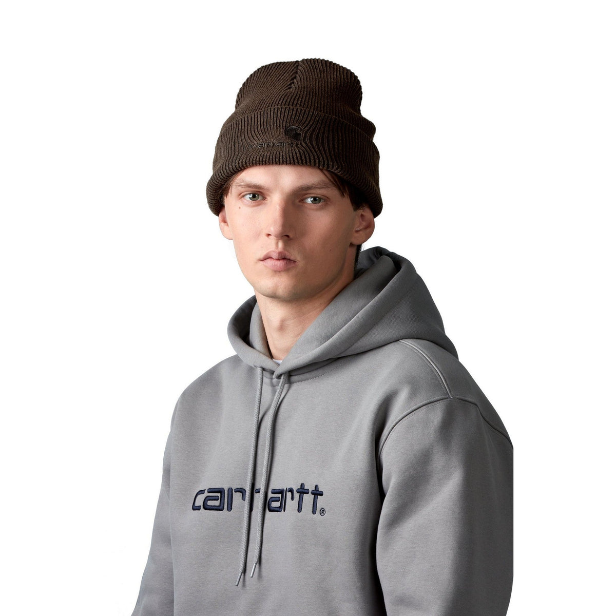 Carhartt WIP Lambert Beanie Tobacco, Moon wash