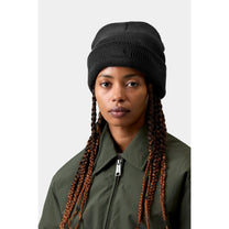 Carhartt WIP Lambert Beanie Black, Moon wash