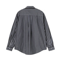 Carhartt WIP L/S Gowan Shirt Gowan Stripe, Black