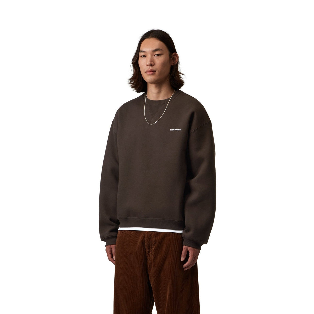 Carhartt WIP Ebbert Sweatshirt Tobacco / White