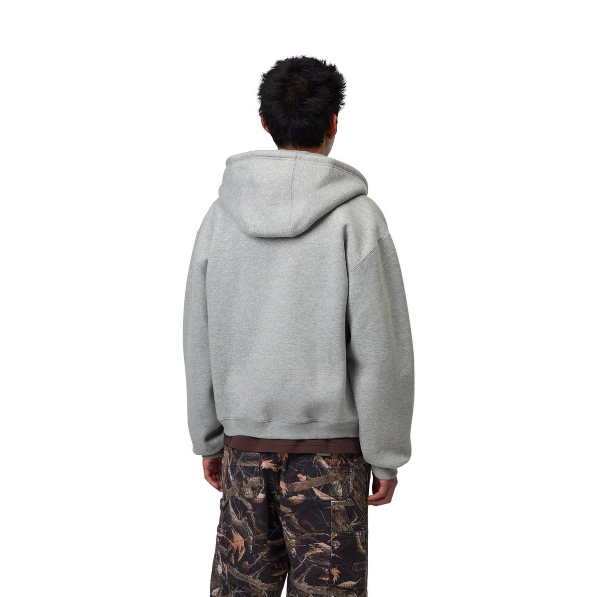 Carhartt WIP Hooded Ebbert Jacket Grey Heather / White