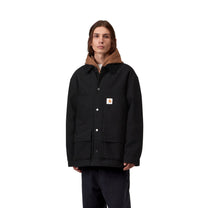 Carhartt WIP Lander Coat Black / Black, Stone washed