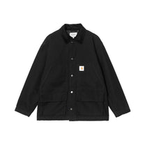 Carhartt WIP Lander Coat Black / Black, Stone washed