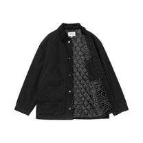 Carhartt WIP Lander Coat Black / Black, Stone washed