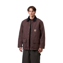 Carhartt WIP Lander Coat Palisander / Black, Stone washed
