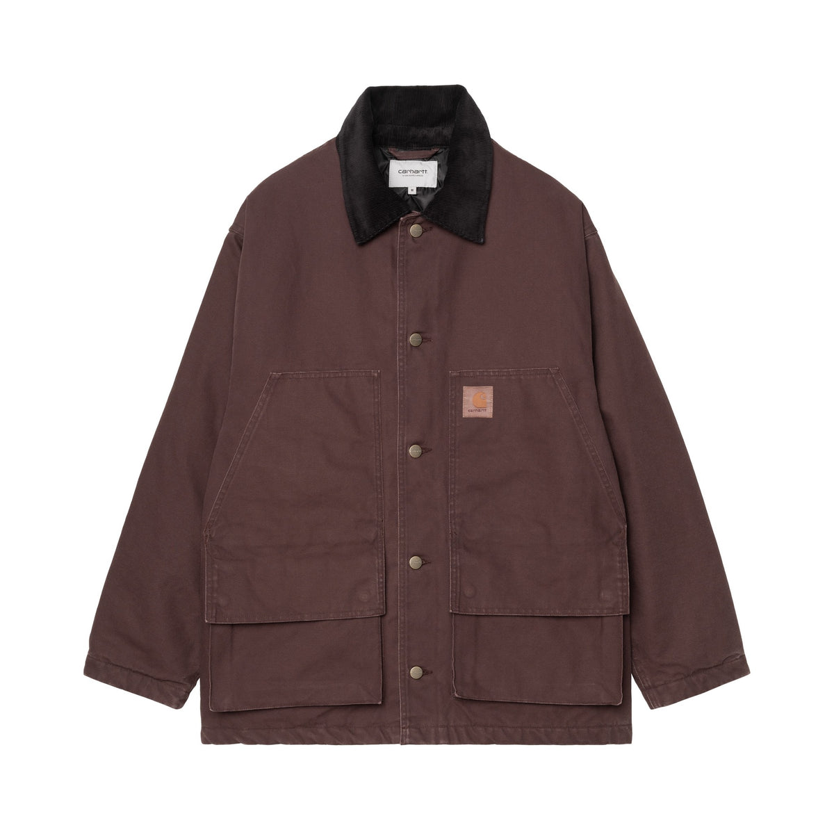 Carhartt WIP Lander Coat Palisander / Black, Stone washed