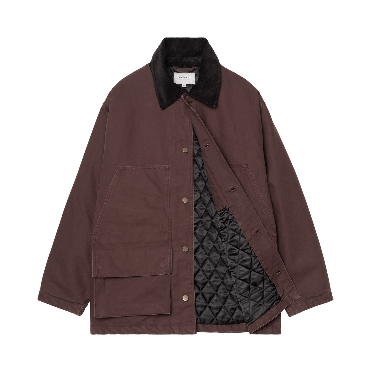 Carhartt WIP Lander Coat Palisander / Black, Stone washed