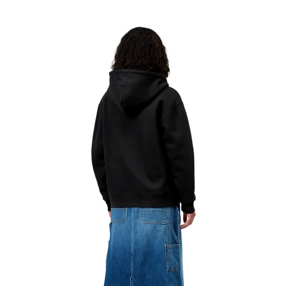Carhartt WIP Women's Hooded Small Heart Patch Jacket Black / Black