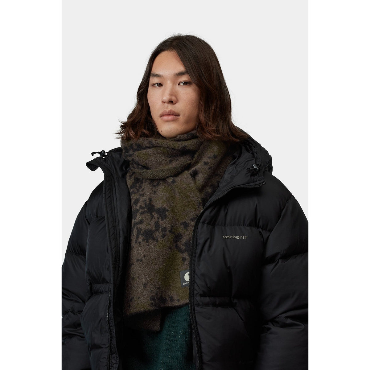 Carhartt WIP Camo Disperse Scarf Camo Disperse Jacquard, Black