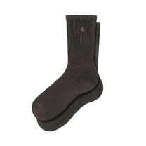 Carhartt WIP Lambert Socks Tobacco, Moon wash