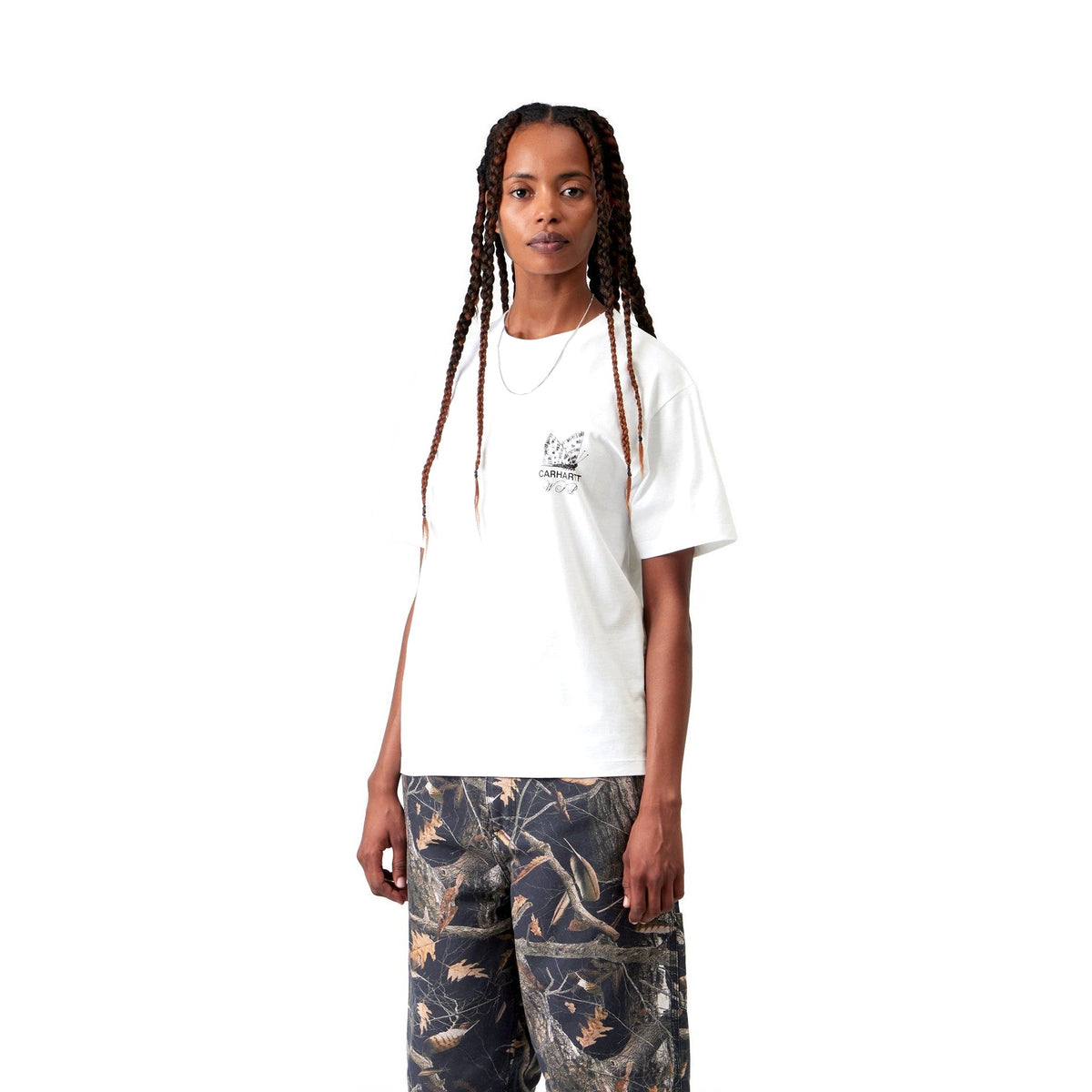 Carhartt WIP Women's S/S Silver Cups T-Shirt White