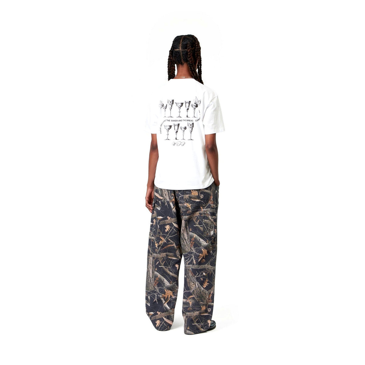 Carhartt WIP Women's S/S Silver Cups T-Shirt White