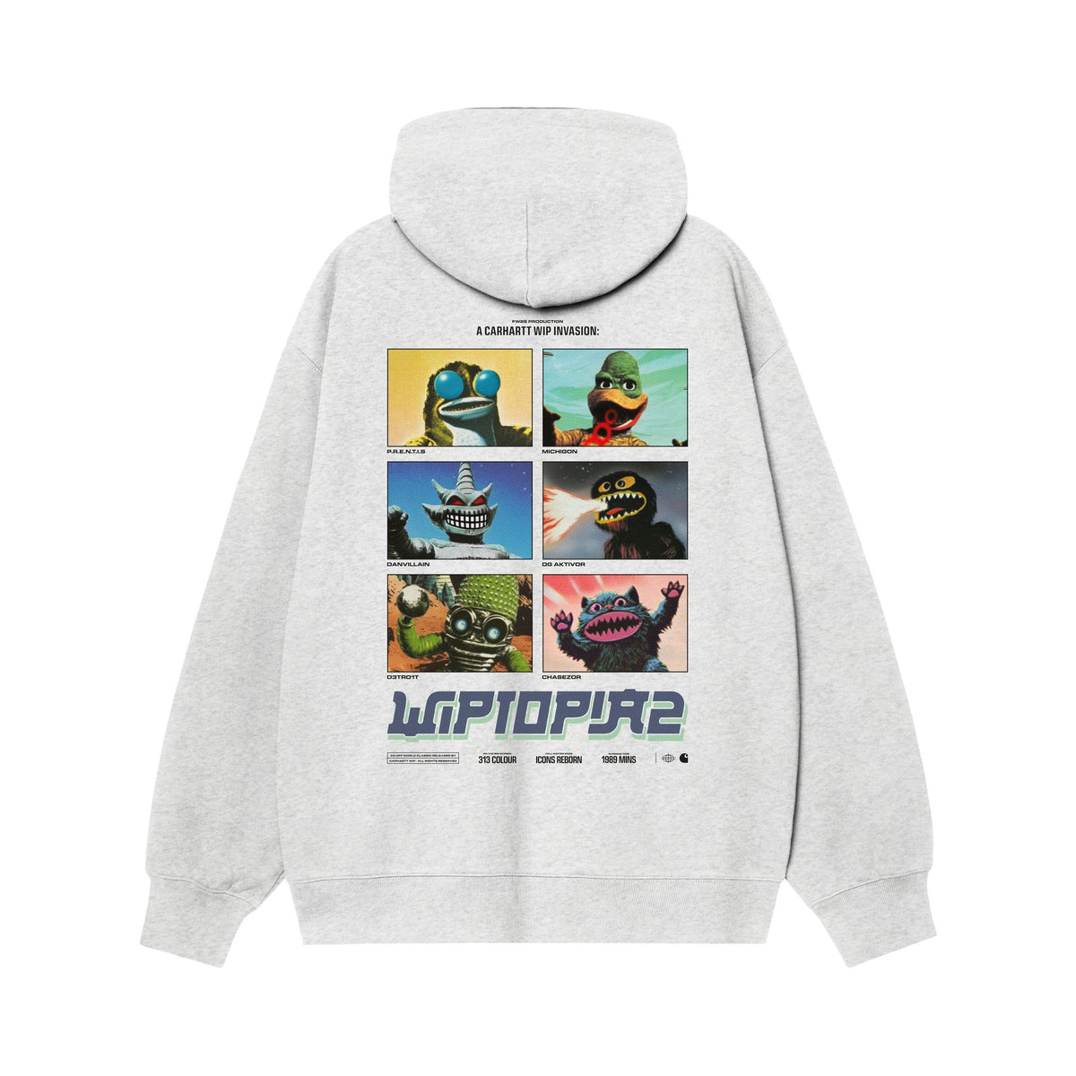 Carhartt WIP Hooded Wiptopia II Sweatshirt Ash Heather