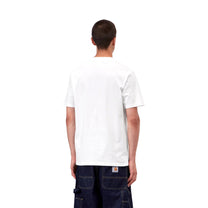 Carhartt WIP S/S Slingshot T-Shirt White, Heavy enzyme wash