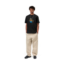 Carhartt WIP S/S Slingshot T-Shirt Black, Heavy enzyme wash