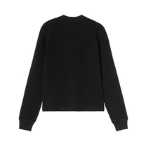 Carhartt WIP Women's L/S Blackletter Waffle T-Shirt Black / Yellow