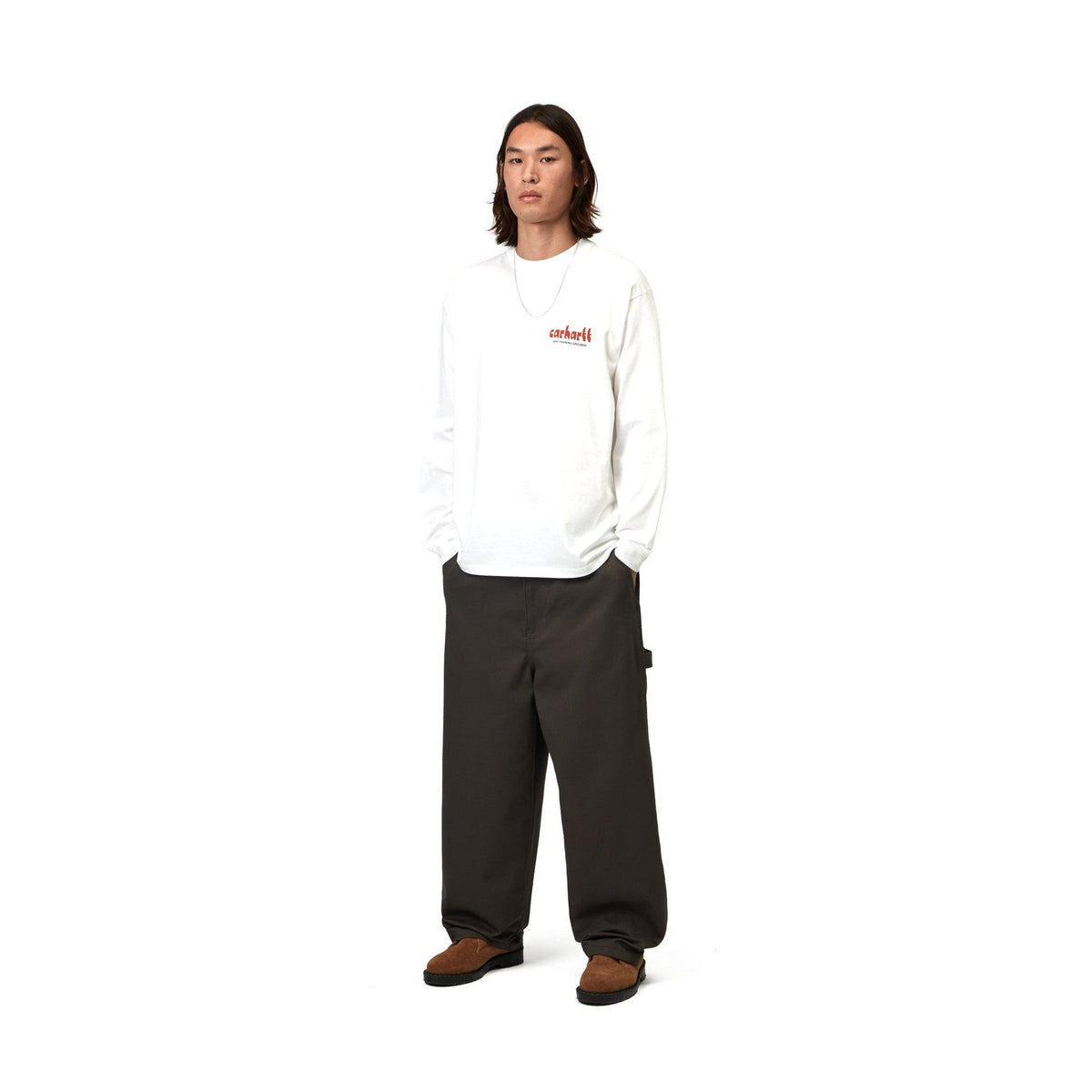 Carhartt WIP L/S Framework T-Shirt White