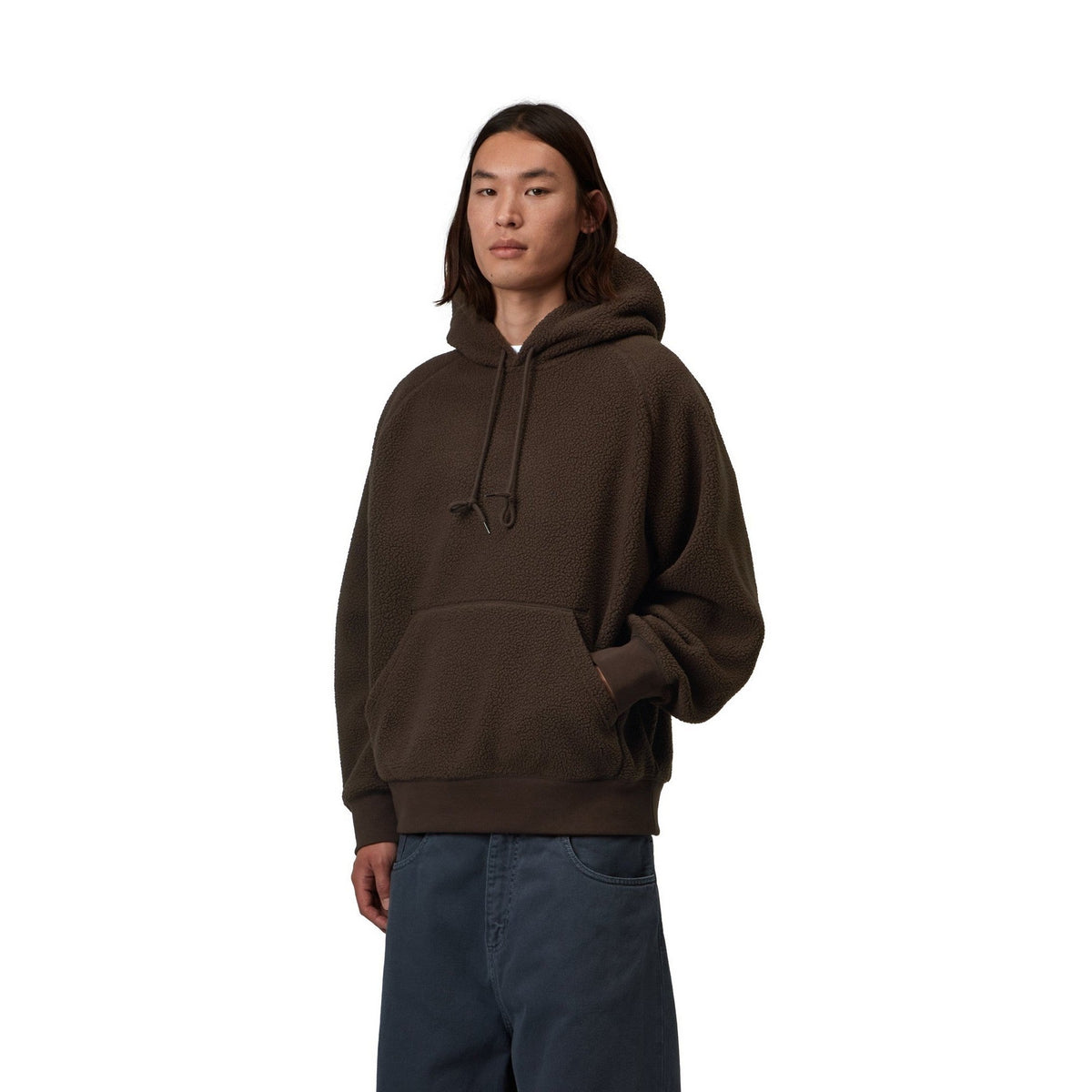 Carhartt WIP Hooded Limn C Fleece Sweatshirt Tobacco